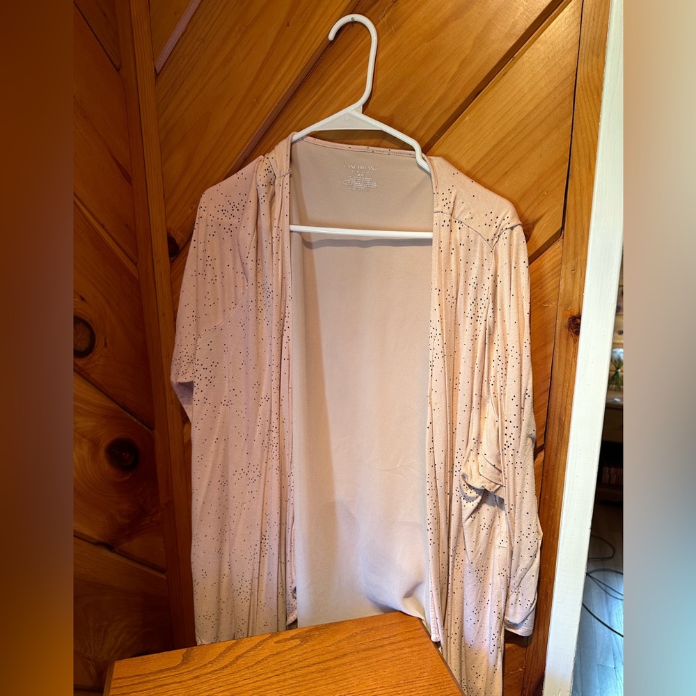 Lane Bryant 3/4 Sleeve Thin Sheer Fabric Cardigan